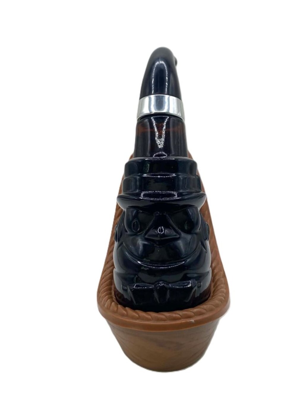 Vintage 1967 Avon Pipe Dream Leather After Shave FULL Bottle Decanter Stand